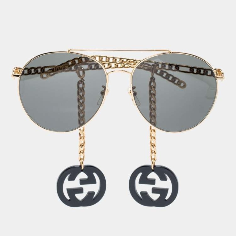 GUCCI Metal Frame Sunglasses